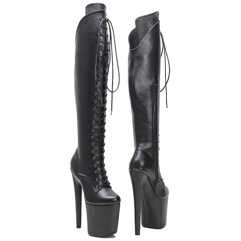 20CM/8inches Matte PU upper Pole dancing shoes High Heel platform shoes Pole Dance shoes