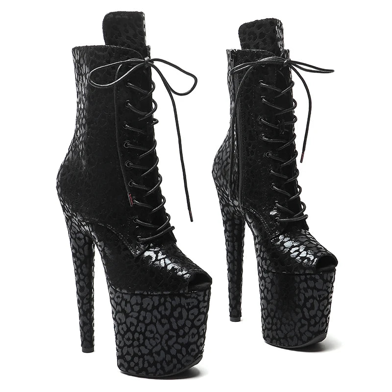 20CM/8inch Exotic fashion high heel Nightclub Stage platform Pole Dance boot club show 3B