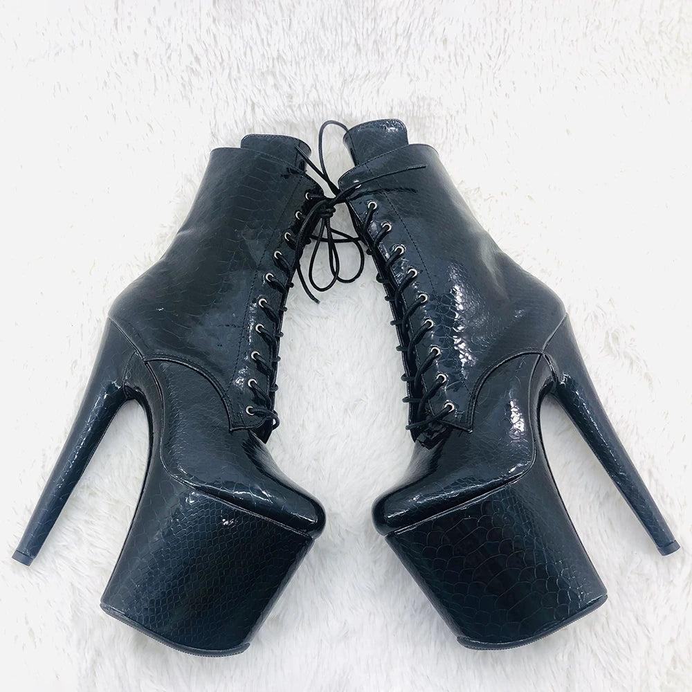 20CM/8inches y ankle boot High Heel waterproof platform Pole Dance boot