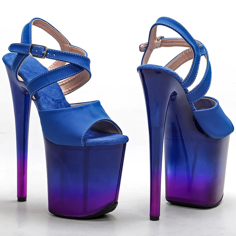 8Inch/20cm Women's Platform Sandals party High Heels Shoes Pole Dancing Shoes