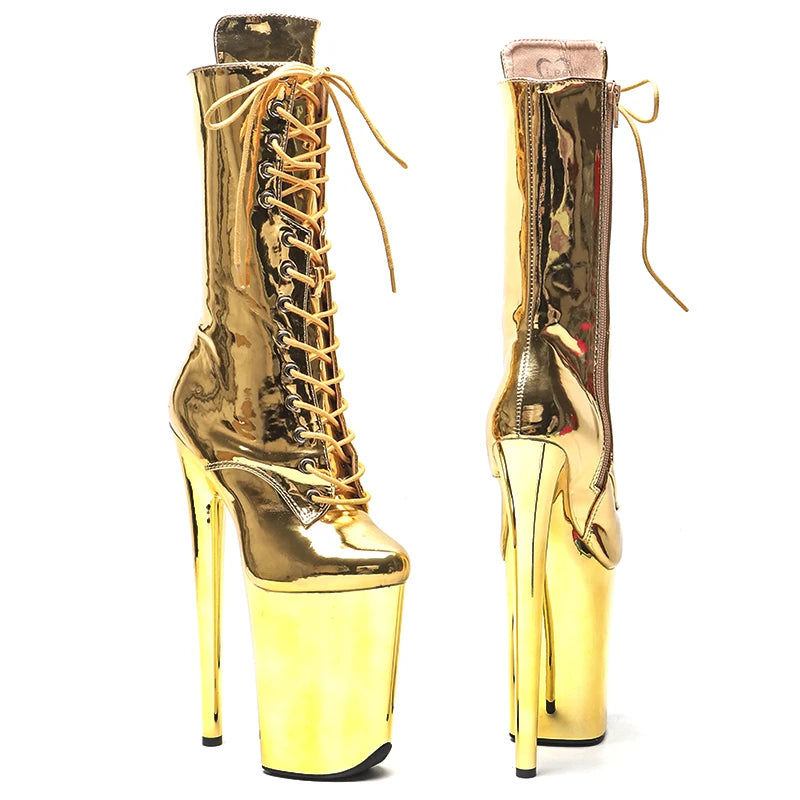 23CM/9inches PU upper y boots High Heels Platform Pole Dance shoes