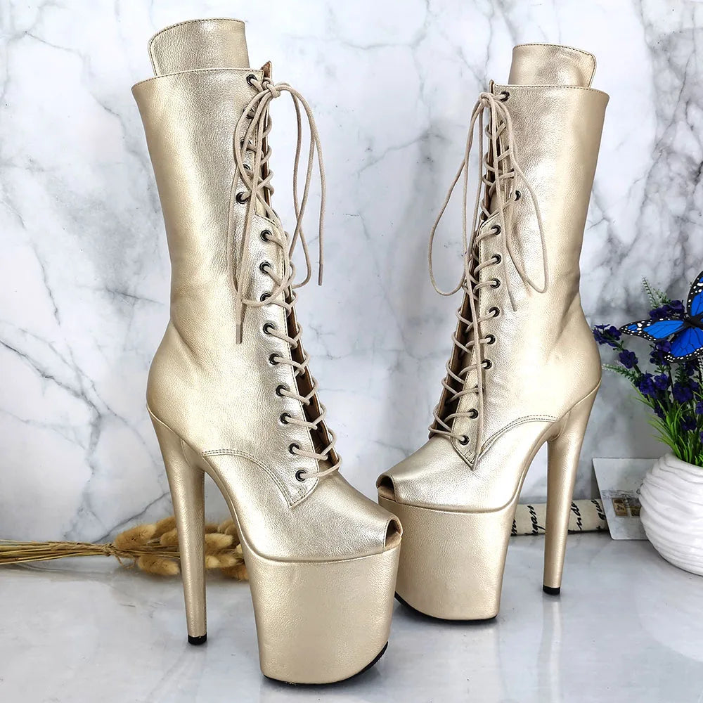 20CM/8inches Pole dancing shoes High Heel platform Pole Dance boot