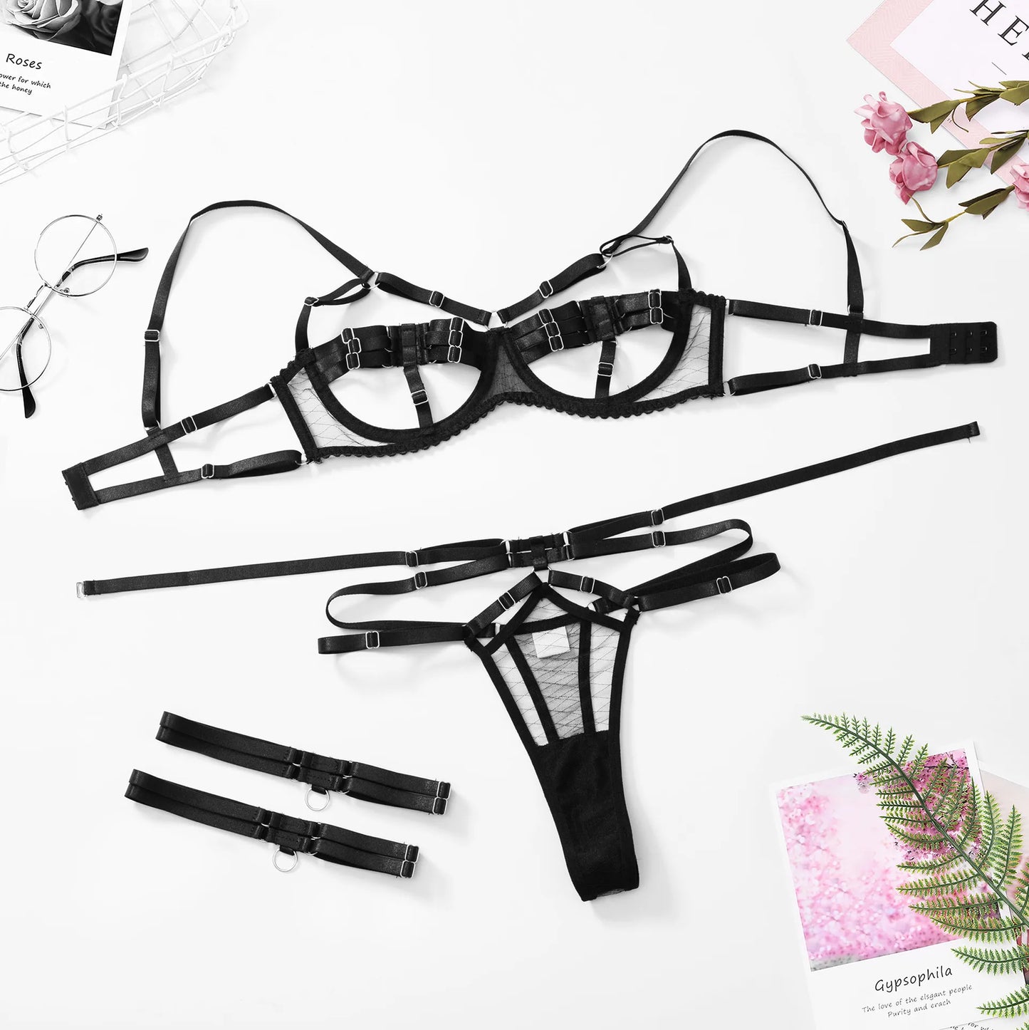 Lingerie y Underwear Women Body Sensual Costume Without Censure Luxury Open Bra Hot Intimate Set