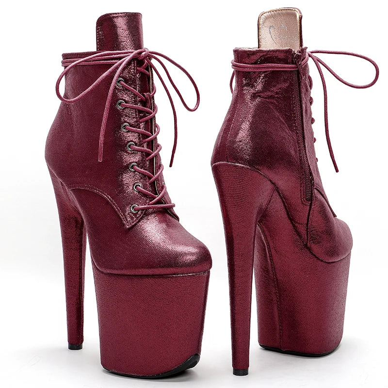 20CM/8inches super short boots Pole dance shoes High Heels Pole Dance boot