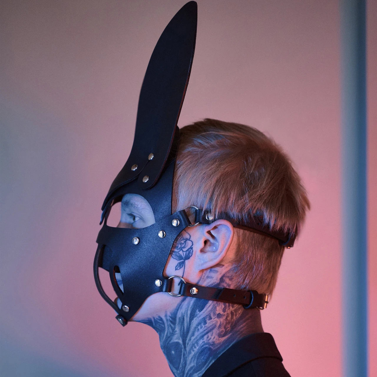 Toys For Woman Mask PU Leather Halloween Party Mask Costume Slave For Women Cosplay Games