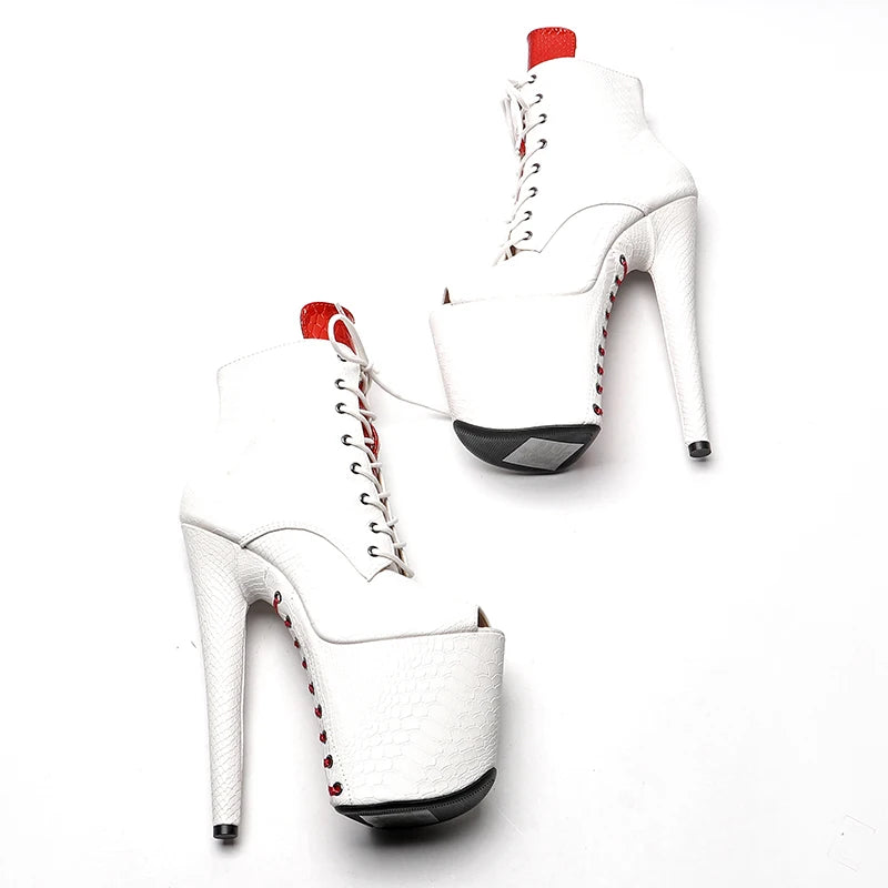 20CM/8inches Pole dancing shoes High Heel platform boot Ankle Boots y Stripper Shoes women boots 2B
