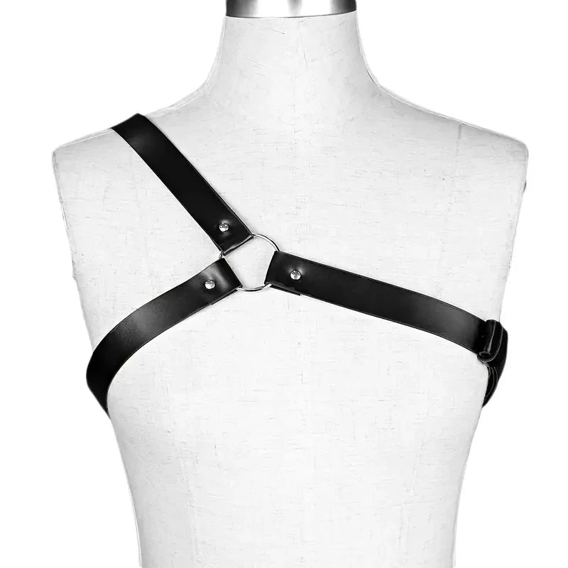 Pu Leather Harness Garter Women Body Bra Suspenders Adjustable Belt Gothic Clothes Accessories