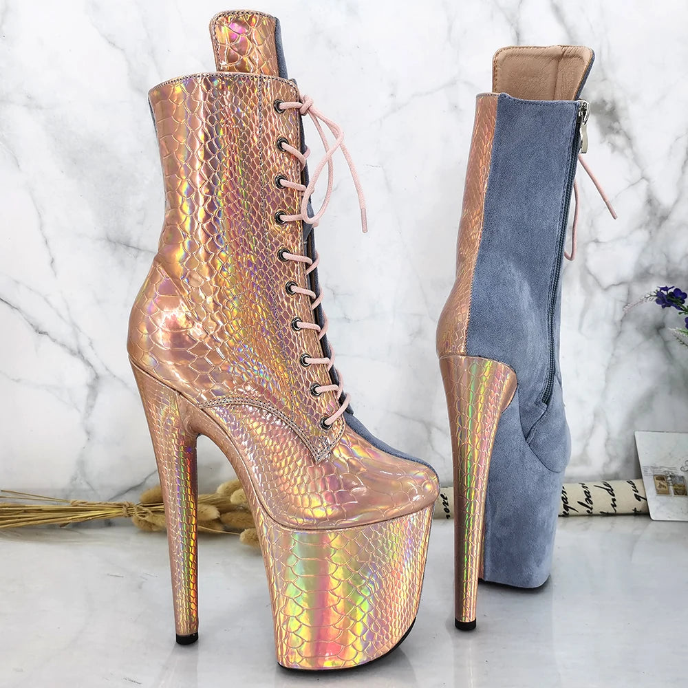20CM/8inches Pole dancing shoes High Heel platform Pole Dance boot