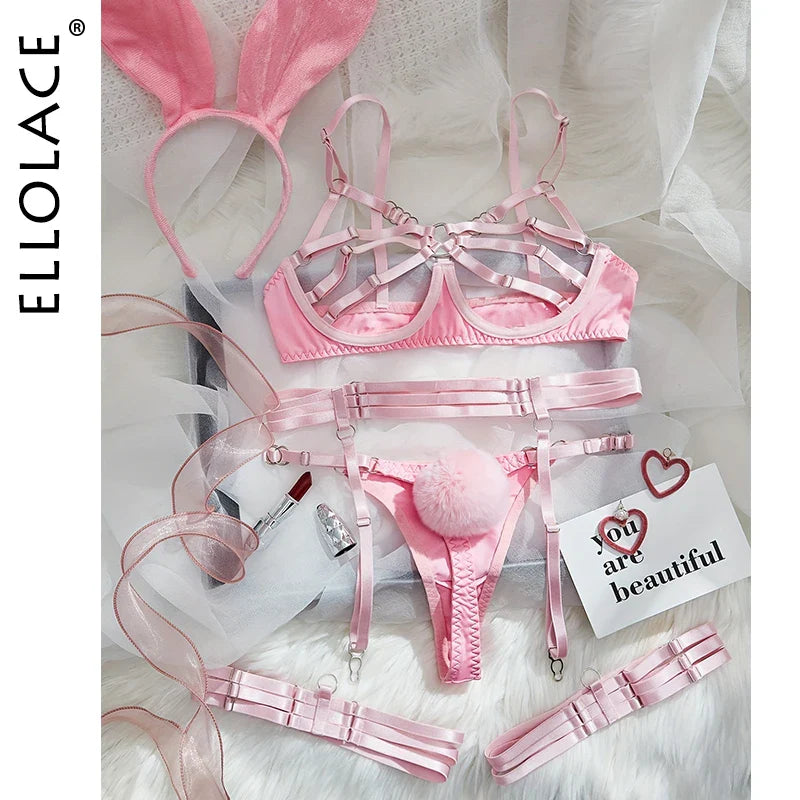 Ellolace Burnny Sensual Lingerie Sexiest Costume For Women Call Of The Night Naked Bra Only Fans Fantasy Erotic Sexy Outfit