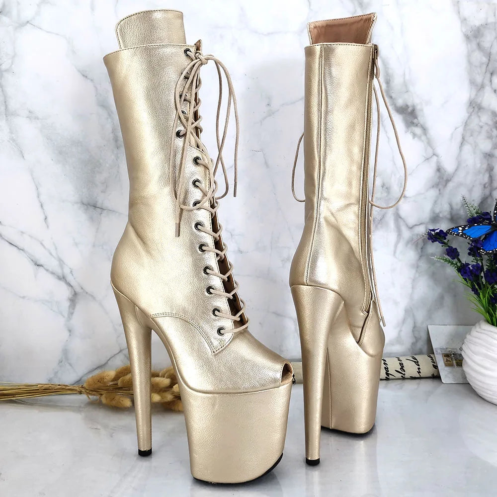 20CM/8inches Pole dancing shoes High Heel platform Pole Dance boot