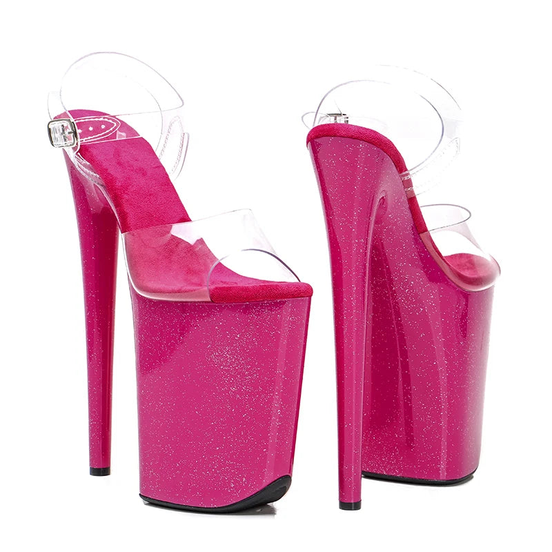 23CM/9inches PVC upper Platform y High Heels Sandals Pole Dance shoes