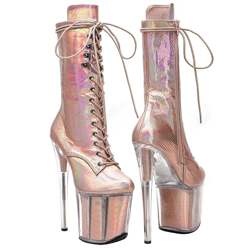 stock 20CM/8inches platform Pole Dance boot