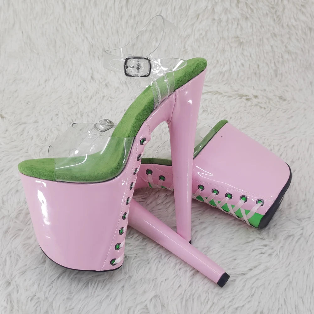 8Inch/20cm PVC upper Women's Platform Sandals party High Heels Shoes Pole Dance Shoes