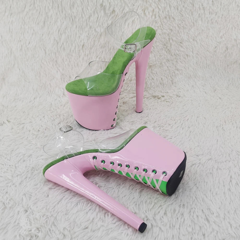 8Inch/20cm PVC upper Women's Platform Sandals party High Heels Shoes Pole Dance Shoes