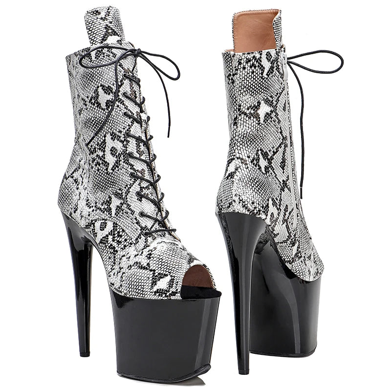 20CM/8Inch Women's Platform disco party High Heels Shoes Pole Dance boot