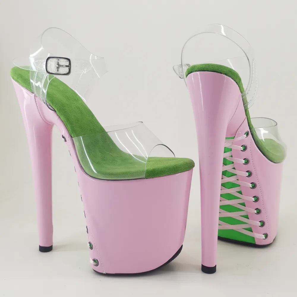 8Inch/20cm PVC upper Women's Platform Sandals party High Heels Shoes Pole Dance Shoes