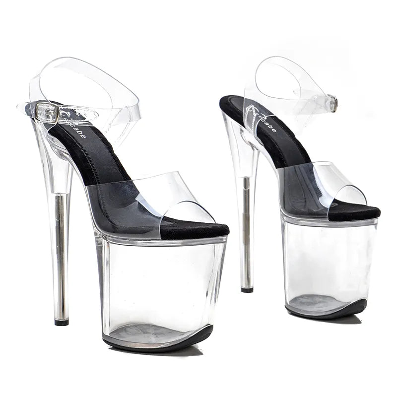 8Inch/20cm PVC upper Women's Platform Sandals party High Heels Shoes Pole Dance Shoes