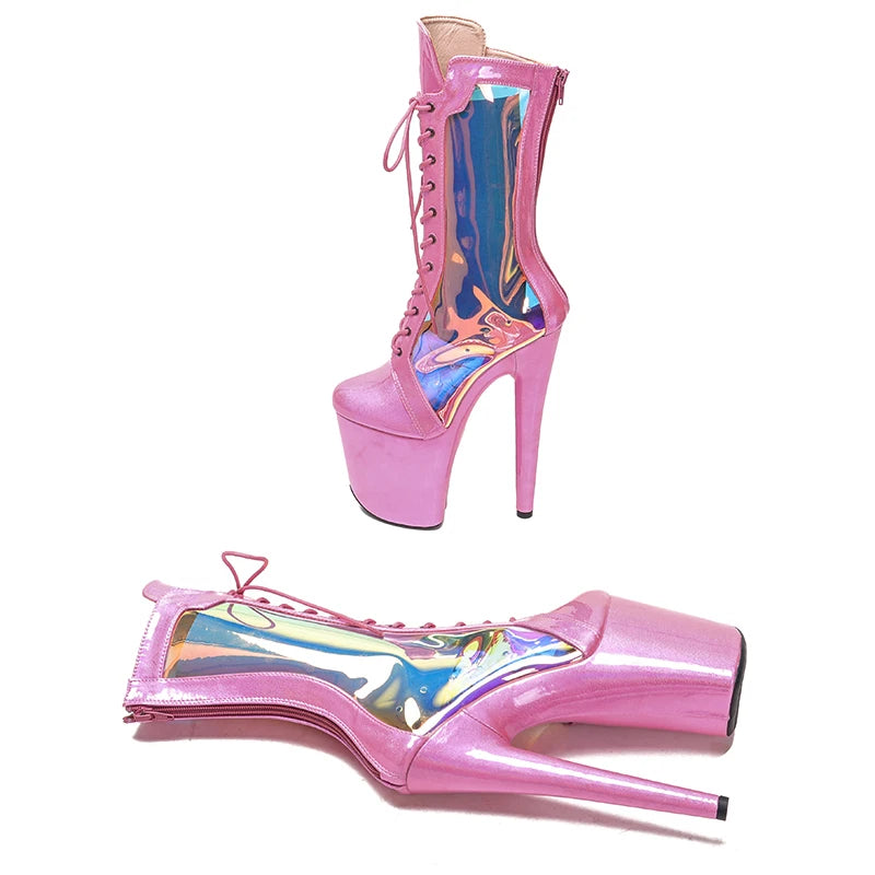 20CM/8Inch PU fashion y High Heels Pole Dance boot
