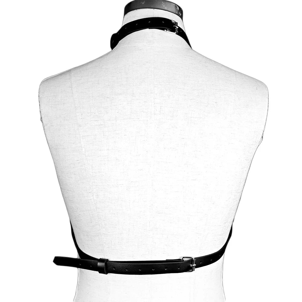Women Harness Belt Star Shaped Harness Corset Leather Lingerie Body Harness Lingerie Goth Clothing