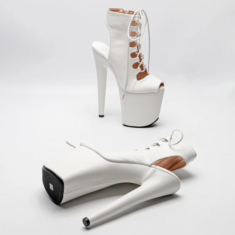 20CM/8inches matte upper Pole dancing shoes High Heel platform Ankle Boots y Stripper Shoes women boots 2B