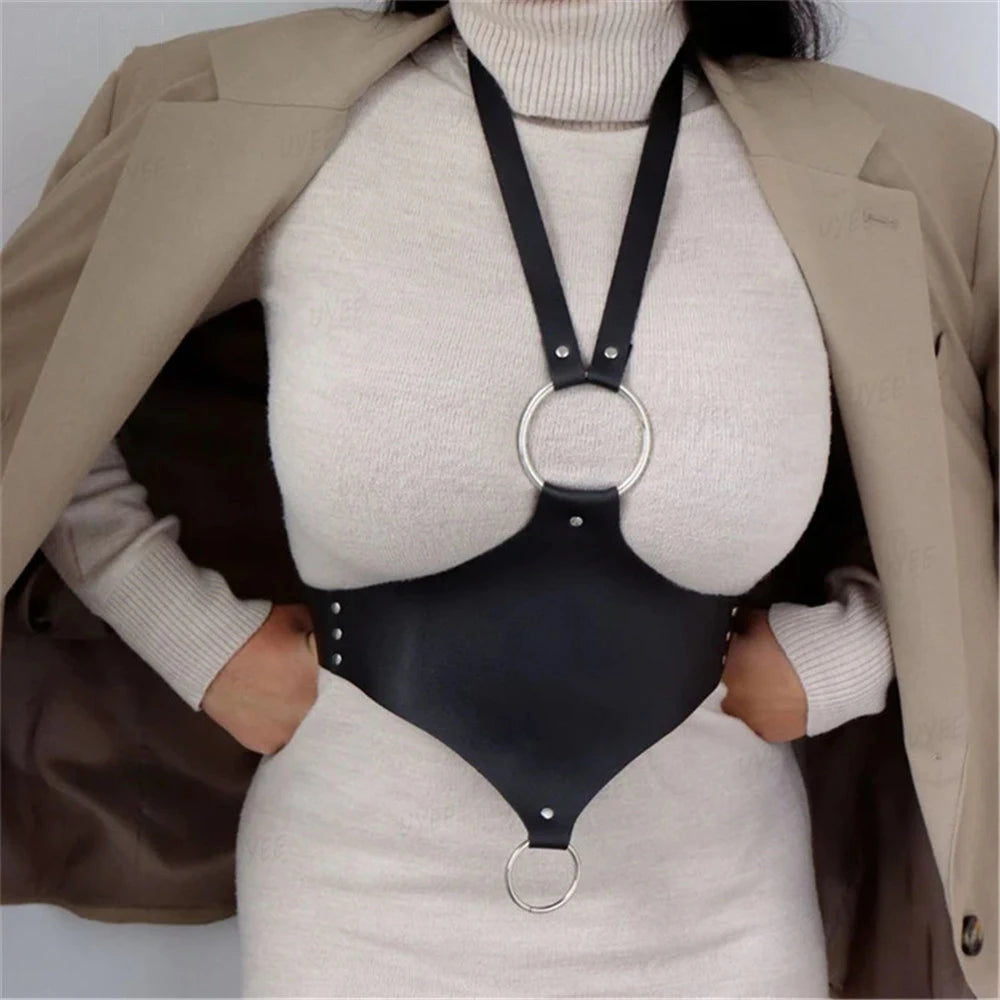 Fashion Harness belt Harness Corset Leather Lingerie Lingerie Body Harness Clothing Gothic Suspenders for Women