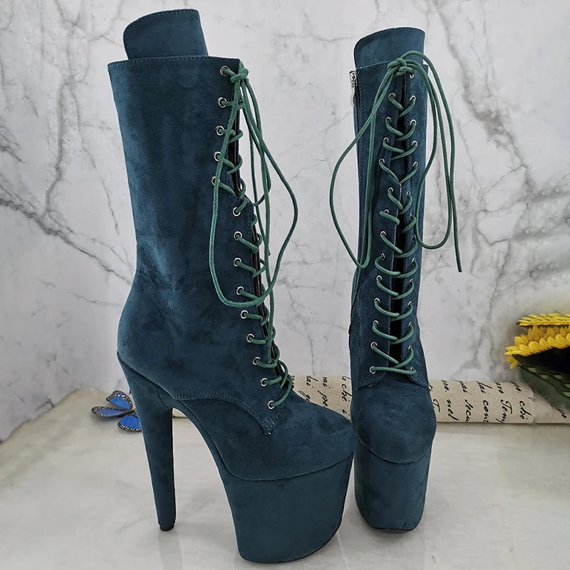 20CM/8Inch suede upper fashion High Heels Pole Dance boot