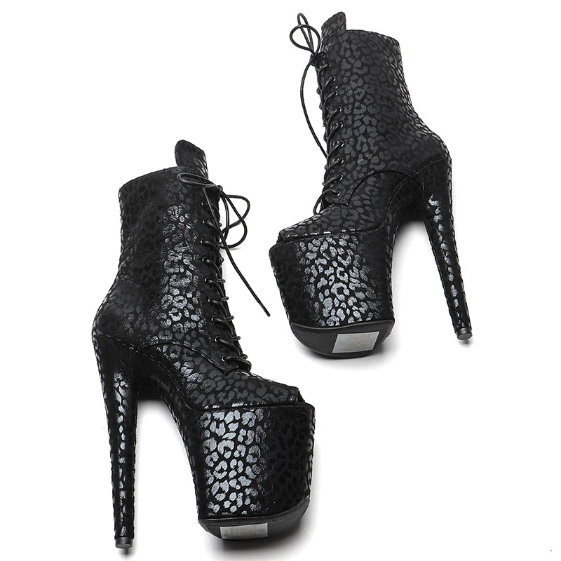 20CM/8inch Exotic fashion high heel Nightclub Stage platform Pole Dance boot club show 3B