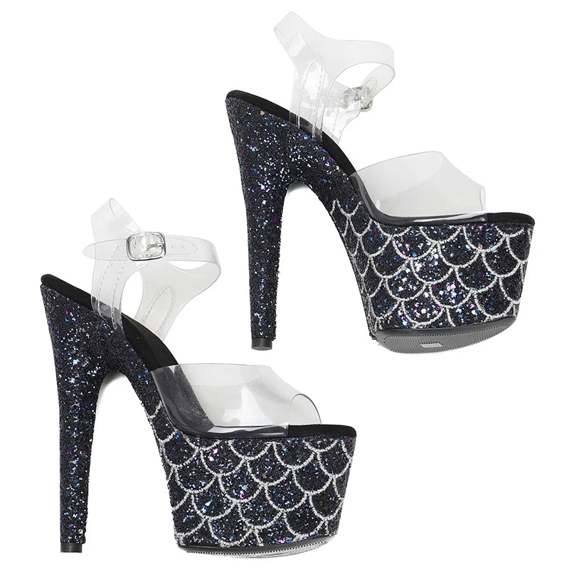 17CM/7Inch Women's Platform Sandals party High Heels Shoes Pole Dancing Shoes