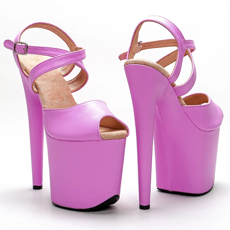 8Inch/20cm PU Upper Platform Sandals party High Heels Shoes Pole Dancing Shoes