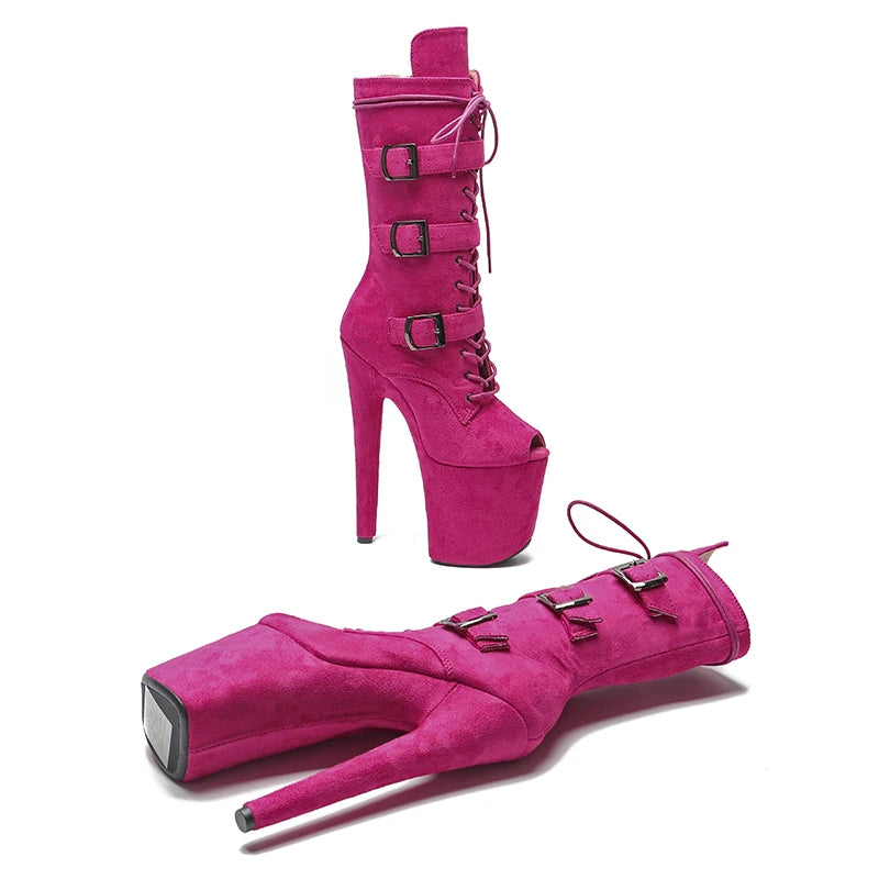20CM/8inches Pole dancing shoes High Heel platform Pole Dance boot