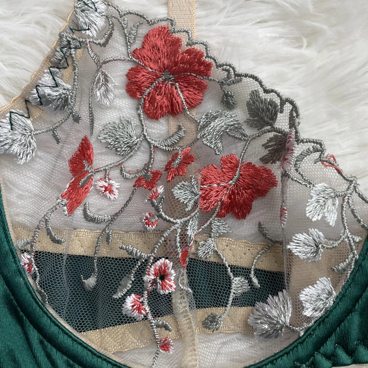 Ellolace Floral Sexy Erotic Lingerie Woman Transparent Lace Bra Satin Intimate Female Without Censorship Romantic Bilizna Set