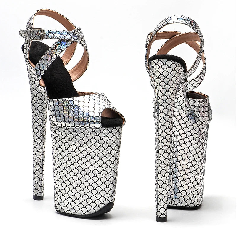 23CM / 9inches PU fashion Platform High Heels Sandals Pole Dance shoes