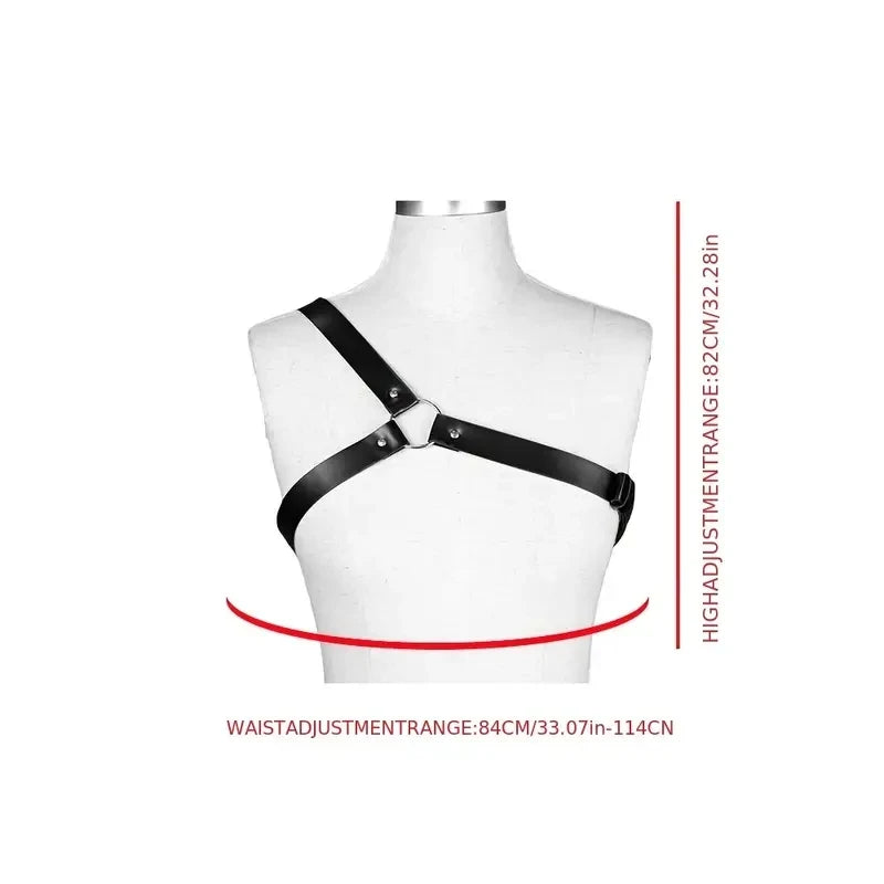 Pu Leather Harness Garter Women Body Bra Suspenders Adjustable Belt Gothic Clothes Accessories