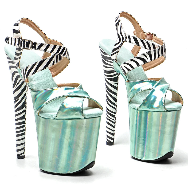 20cm/ 8inches PU upper New Club Party Women Shoes pole dance sandals
