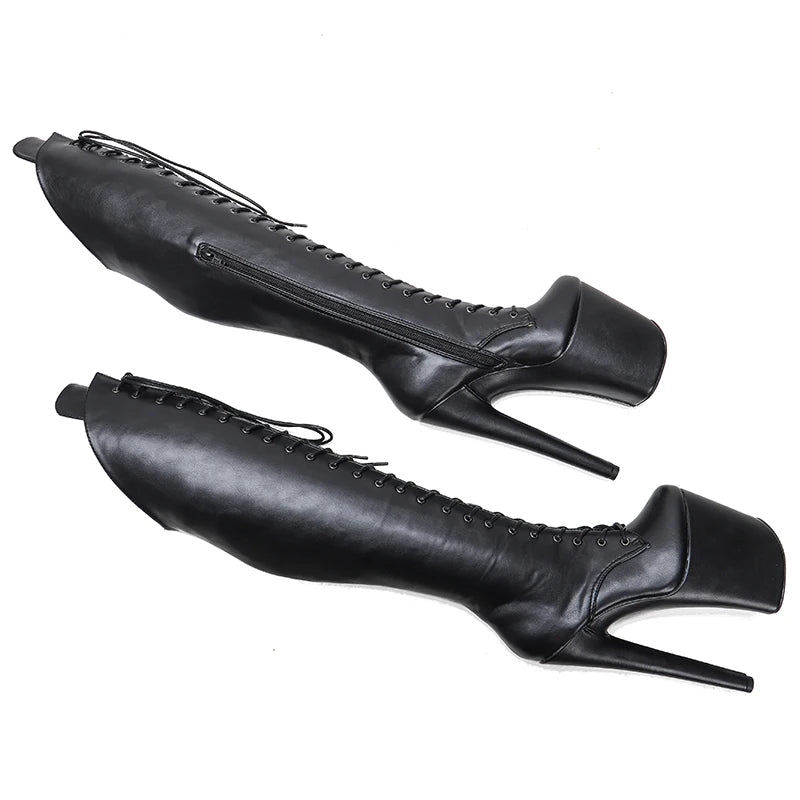 20CM/8inches Matte PU upper Pole dancing shoes High Heel platform shoes Pole Dance shoes