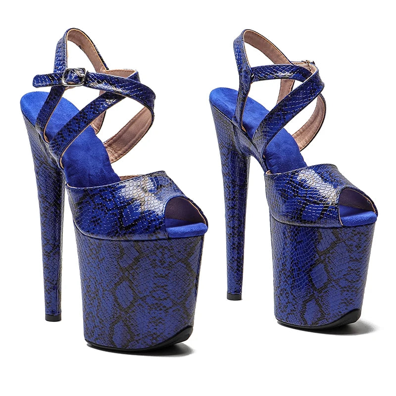 8Inch/20cm Fashion Shoes Super High Heels y Platform Sandals Nightclub Catwalk Women Shoes 1B