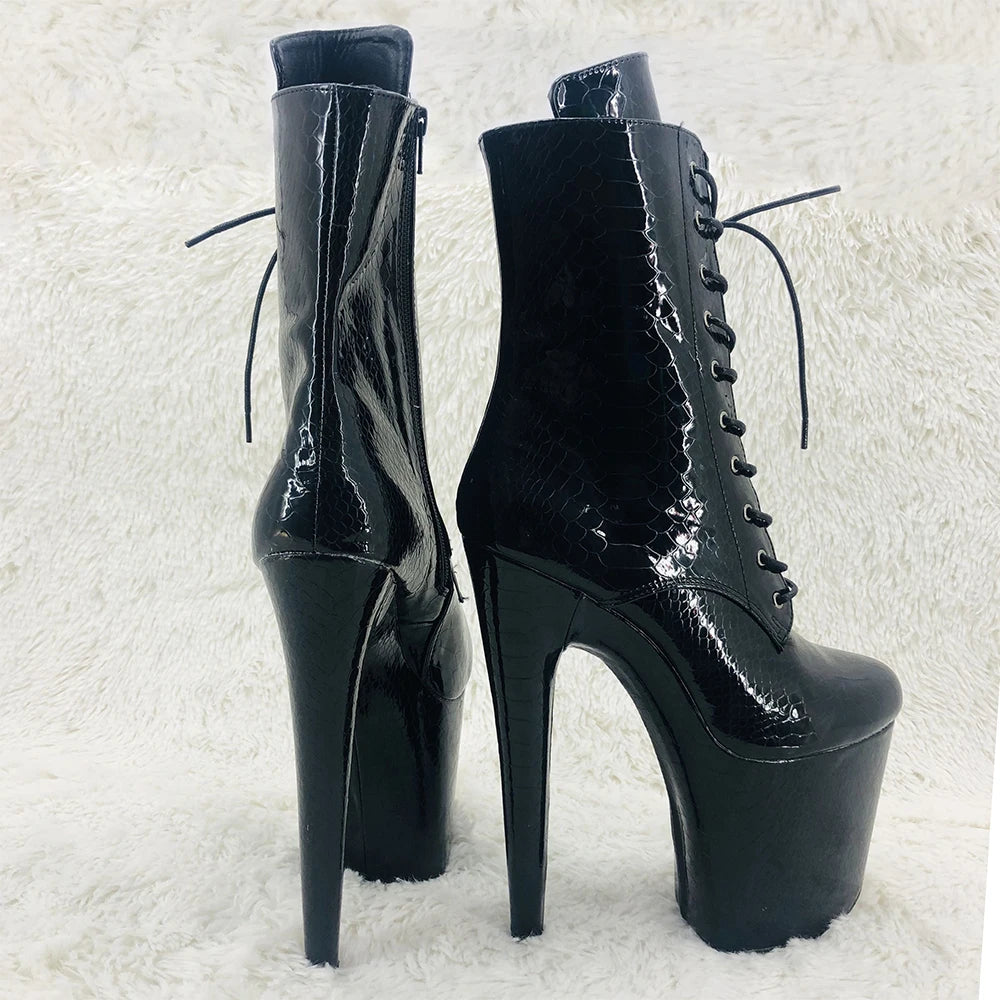 20CM/8inches y ankle boot High Heel waterproof platform Pole Dance boot
