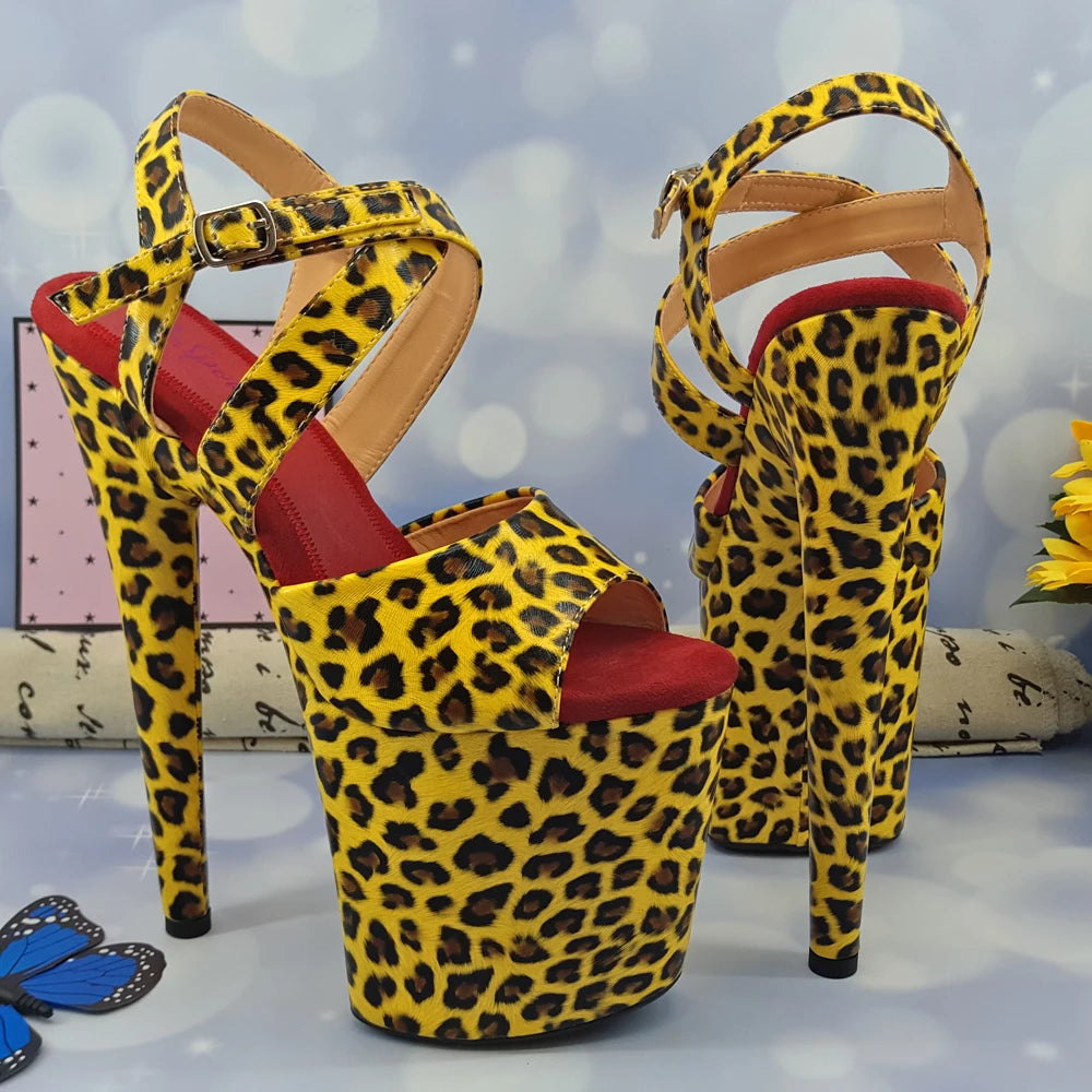 20CM/8Inch Women's Platform Sandals party High Heels Shoes Pole Dancing Shoes