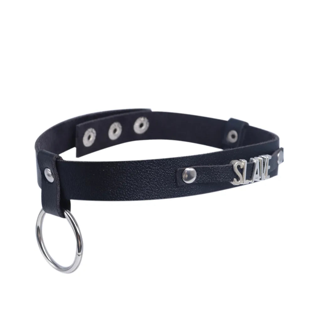 Black Goth Choker Necklace For Women Punk Spike Rivet Round Heart Bell Belt Necklaces Collar Cosplay Chocker Gothic Accessories