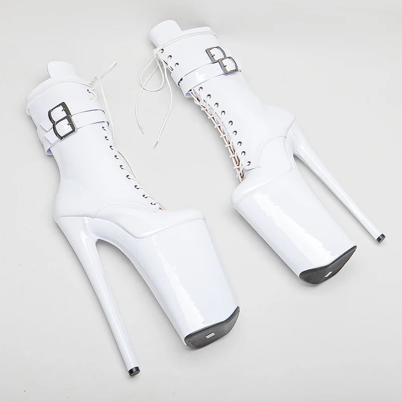 26CM/10inch Shiny Patent PU Upper y exotic High Heel platform party shoes Pole Dance boot