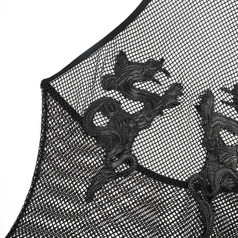 Fistnet y Body Lingerie Bodysuit Crotchless Costume Transparent For Mesh Sensual Tights