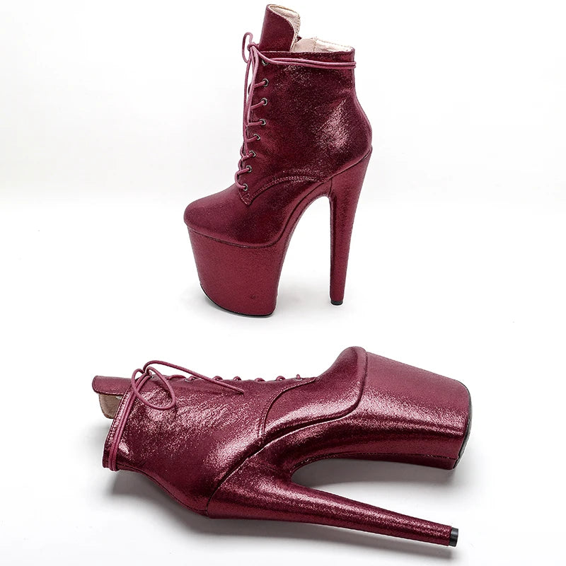 20CM/8inches super short boots Pole dance shoes High Heels Pole Dance boot