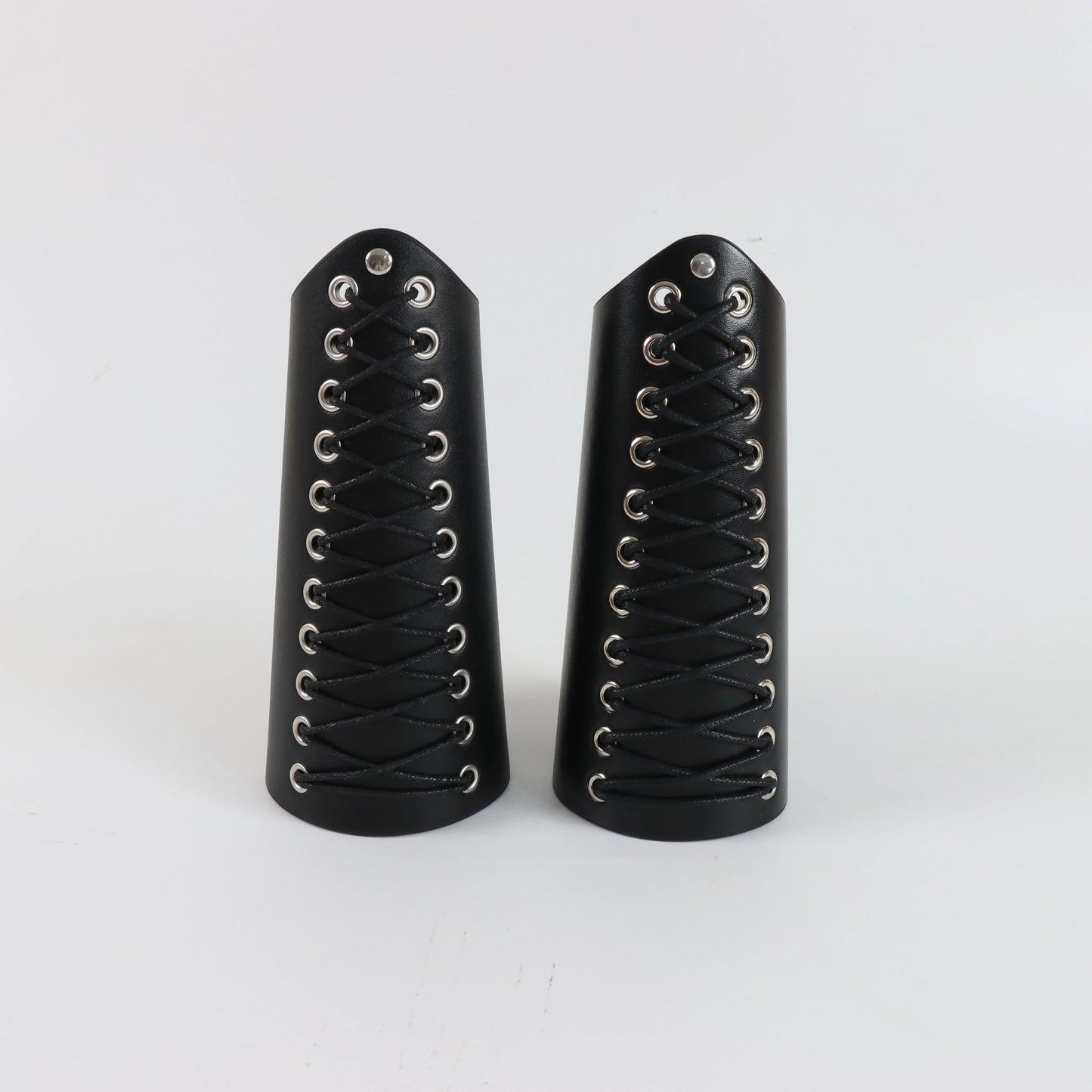Rock Punk Wide Leather Bracelet Wax Rope Wrist Guard Cosplay Strap Wrist Guard Cycling Arm Guard