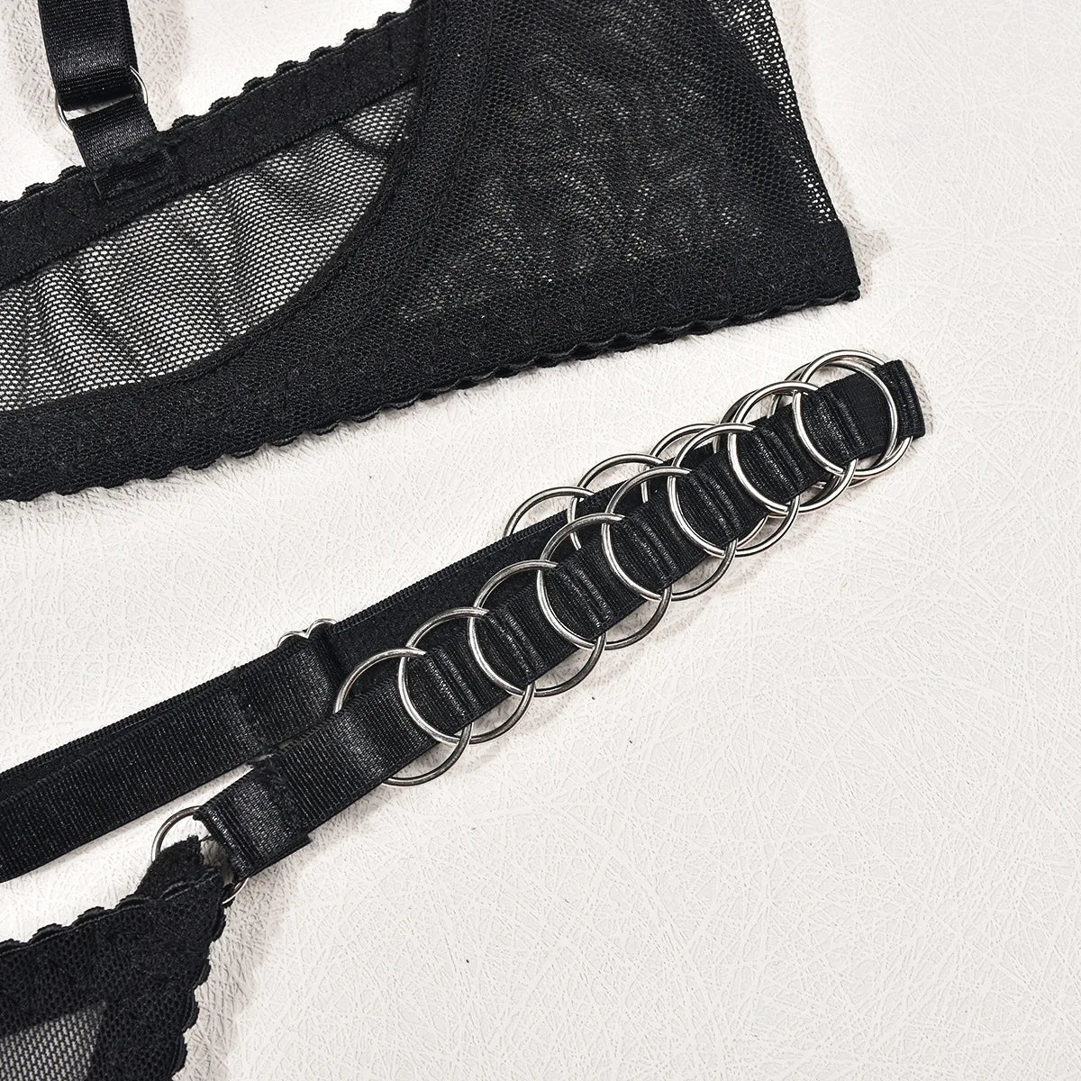 Conjunto De Lencería Sensual Sujetador Abierto Mujer Sin Censura Bilizna Conjunto De Sujetador Halter Trajes Bilizna