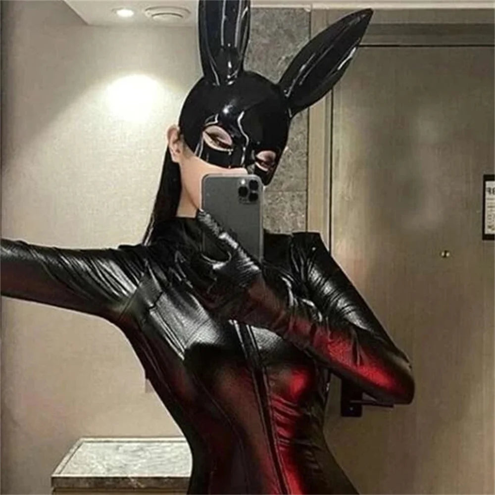 Eye Mask Adult Game Couples Leather Harness Mask Wearble Costumes For Women Men Cosplay Toys Face Masks Product