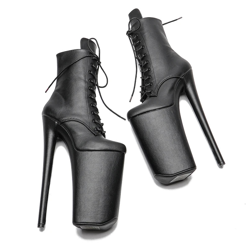 26CM/10inches Matte PU Upper y exotic High Heel platform party shoes Pole Dance boot