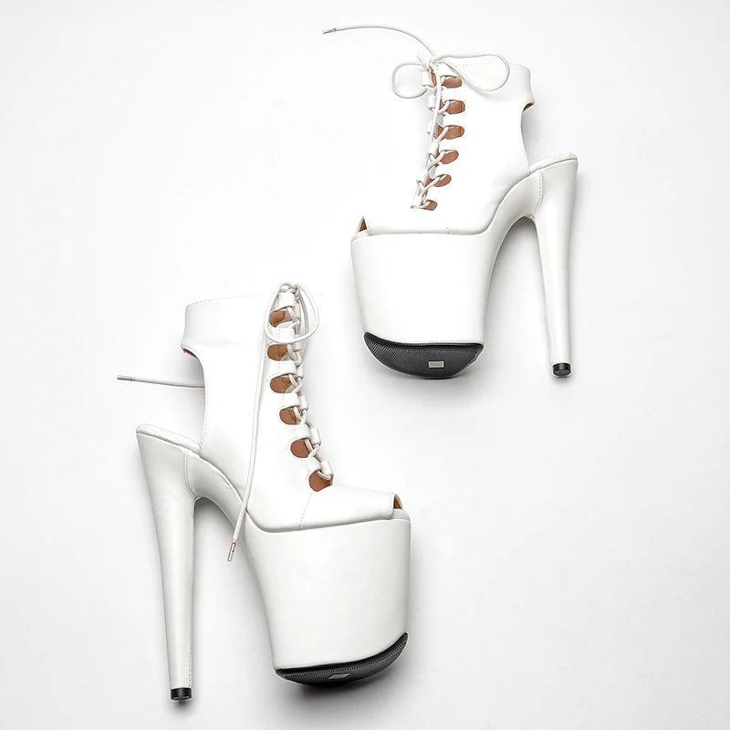 20CM/8inches matte upper Pole dancing shoes High Heel platform Ankle Boots y Stripper Shoes women boots 2B