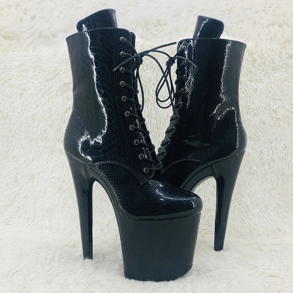 20CM/8inches y ankle boot High Heel waterproof platform Pole Dance boot