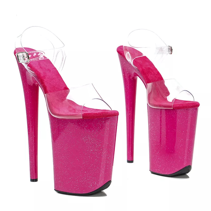 23CM/9inches PVC upper Platform y High Heels Sandals Pole Dance shoes