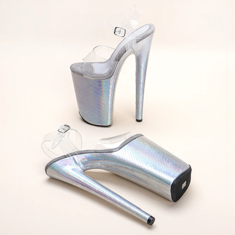 23CM/9inches PVC upper Platform y High Heels Sandals Models Catwalk Show Pole Dance shoes 1B